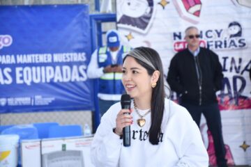 Nancy “La China” Frías encabeza acciones del programa “Juntos Construimos” en colonias y escuelas de Chihuahua