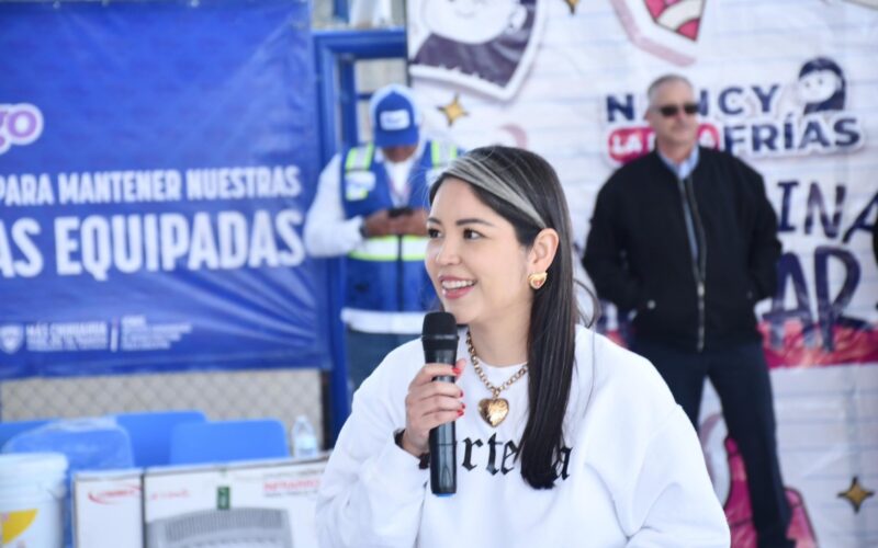 Nancy “La China” Frías encabeza acciones del programa “Juntos Construimos” en colonias y escuelas de Chihuahua