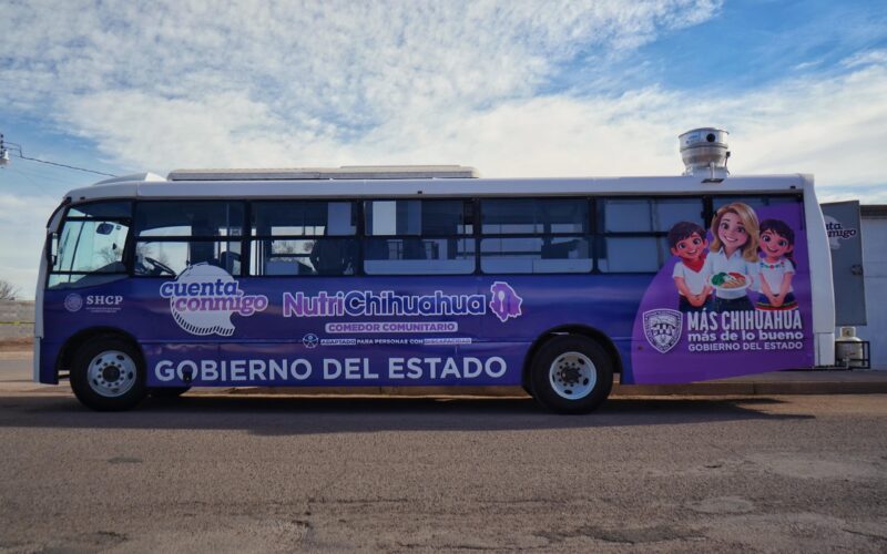 NutriChihuahua pone en marcha comedor móvil para llevar alimento gratuito a todo el estado