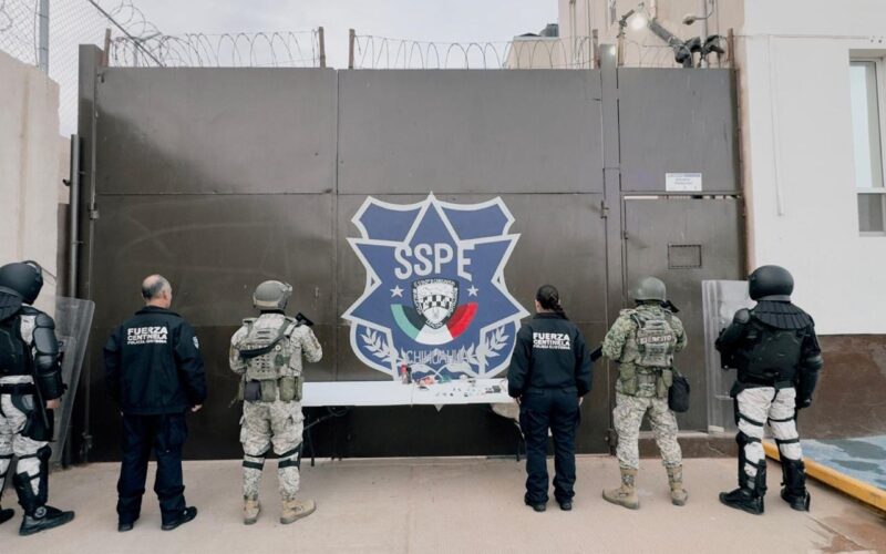 SSPE despliega revisión extraordinaria en el Cereso 4 de Parral; aseguran 27 objetos prohibidos