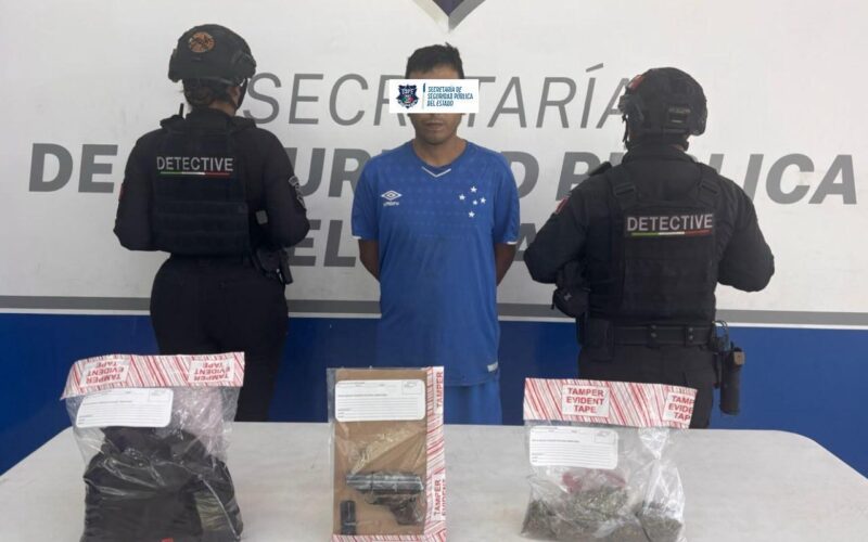Detienen A Hombre Con Droga Y Un Arma De Fuego Durante Operativo De La SSPE En Ciudad Juárez