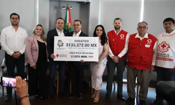 Entrega Congreso Del Estado Más De 133 Mil Pesos A La Cruz Roja Mexicana Durante Colecta Nacional 2026