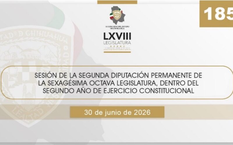 Congreso de Chihuahua analizará reformas en transporte, educación, inclusión digital y medio ambiente durante la Diputación Permanente
