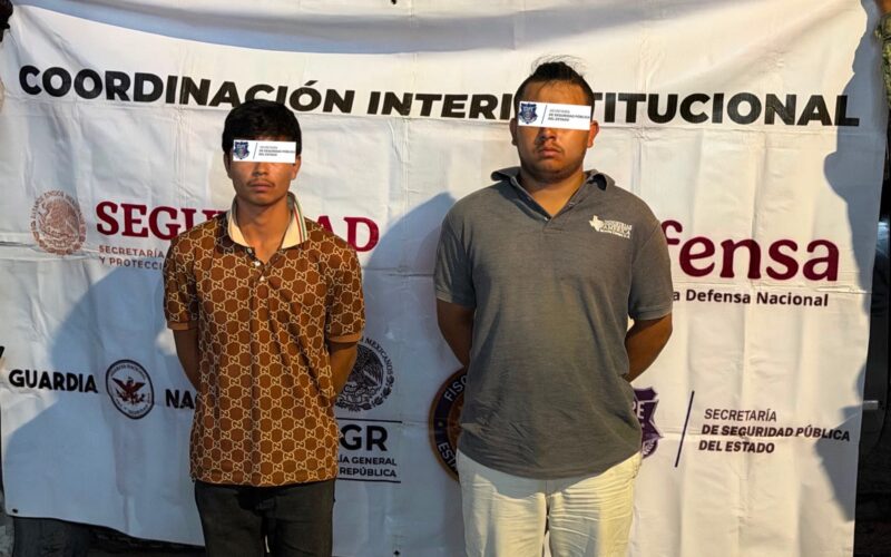 Capturan a dos hombres armados y aseguran arsenal durante operativo en Cuauhtémoc