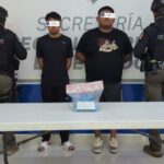 Detiene SSPE a dos hombres por posesión de droga en Juárez; Plataforma Centinela de Gilberto Loya los vincula con colocación de manta amenazante