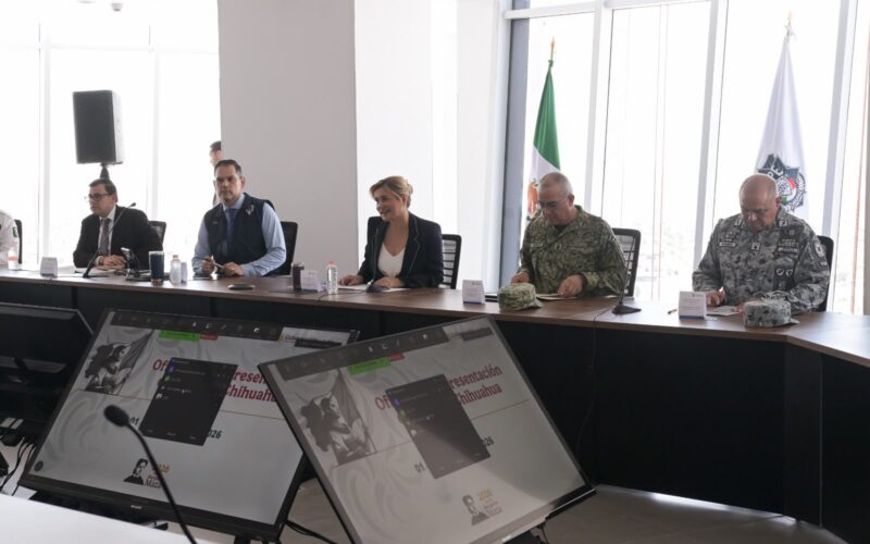 Encabeza Maru Campos primera Mesa Estatal de Seguridad en la Torre Centinela de Ciudad Juárez