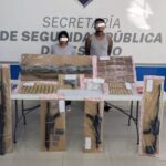 Decomisan lanzacohetes antitanque, armas y fentanilo en operativo de la SSPE en Ciudad Juárez
