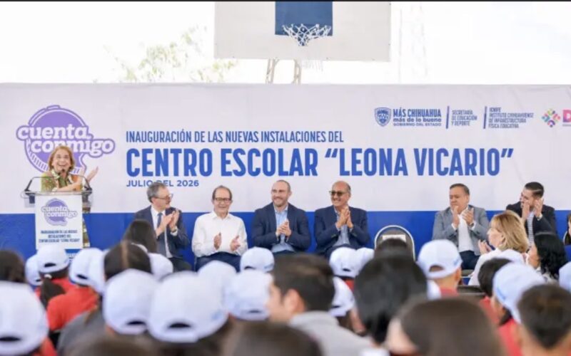 Inauguran nuevas instalaciones del Centro Escolar Leona Vicario en Ciudad Juárez