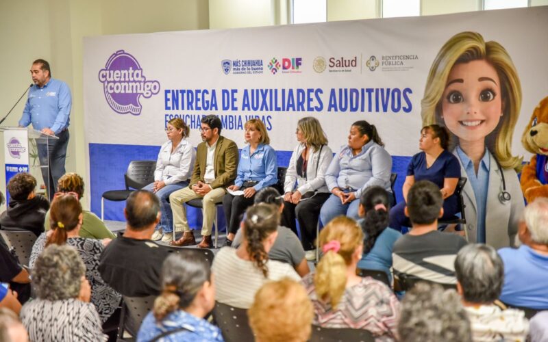 DIF Estatal inicia entrega de más de 2 mil apoyos visuales y auditivos en Chihuahua