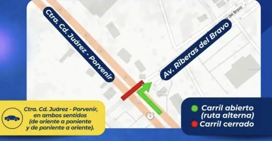 Instalará JMAS nueva tubería en Riberas del Bravo; habrá afectaciones viales este fin de semana