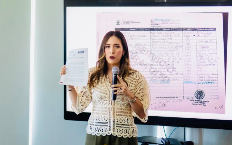 Diputada Alma Portillo denuncia presuntas irregularidades de la JMAS de Parral en entrega de agua