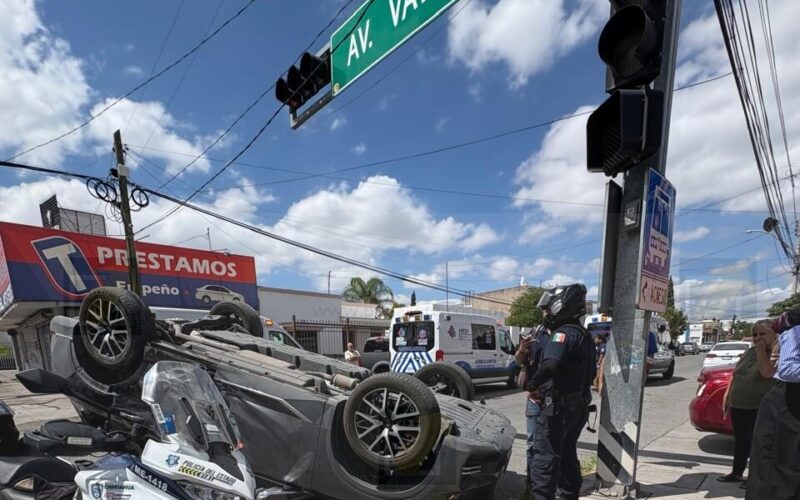 Choque con volcadura deja seis lesionados en el norte de Chihuahua
