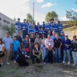 Realizan Manque Granados y Joss Vega jornada de limpieza y reforestación en escuela de El Saucito