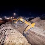 JMAS Juárez acelera reparación de hundimiento en el colector Candelaria; reporta 40% de avance