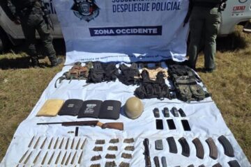 Drones Ubican Presunto Campamento Criminal en Urique; Aseguran Granada, Arma y Municiones