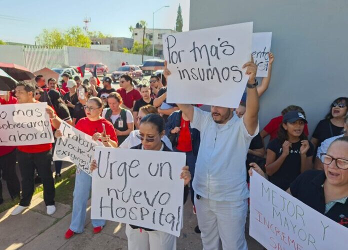Trabajadores del IMSS Salen a las Calles en Chihuahua; Exigen Aumento Salarial, Personal e Insumos